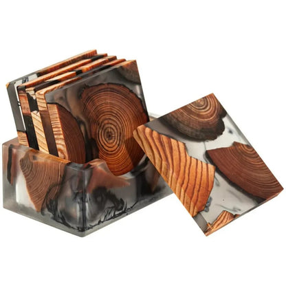 VAREON Coaster – Wood & Resin - Vareon