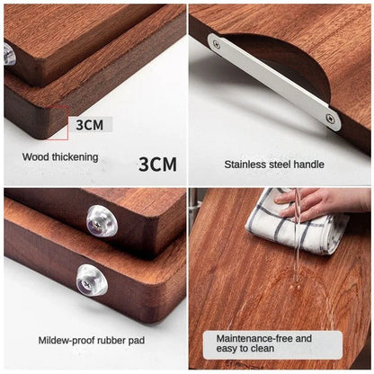 VAREON Ebony Wood Cutting Board – Large - Vareon