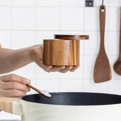 VAREON Salt Cellar – Acacia Wood - Vareon