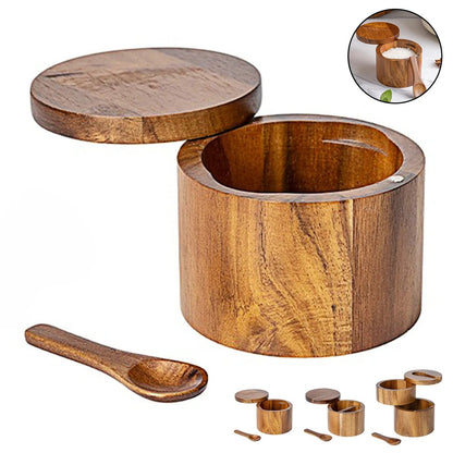 VAREON Salt Cellar – Acacia Wood - Vareon