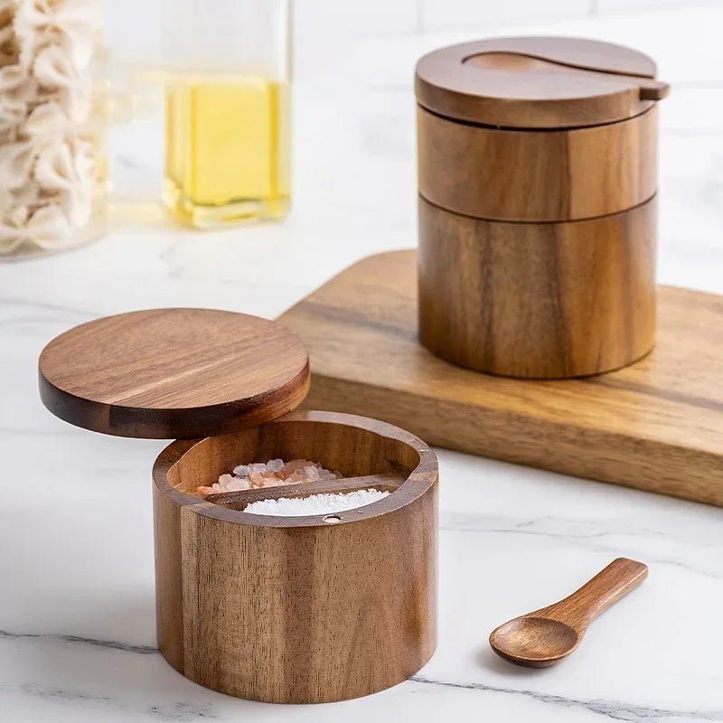 VAREON Salt Cellar – Acacia Wood - Vareon